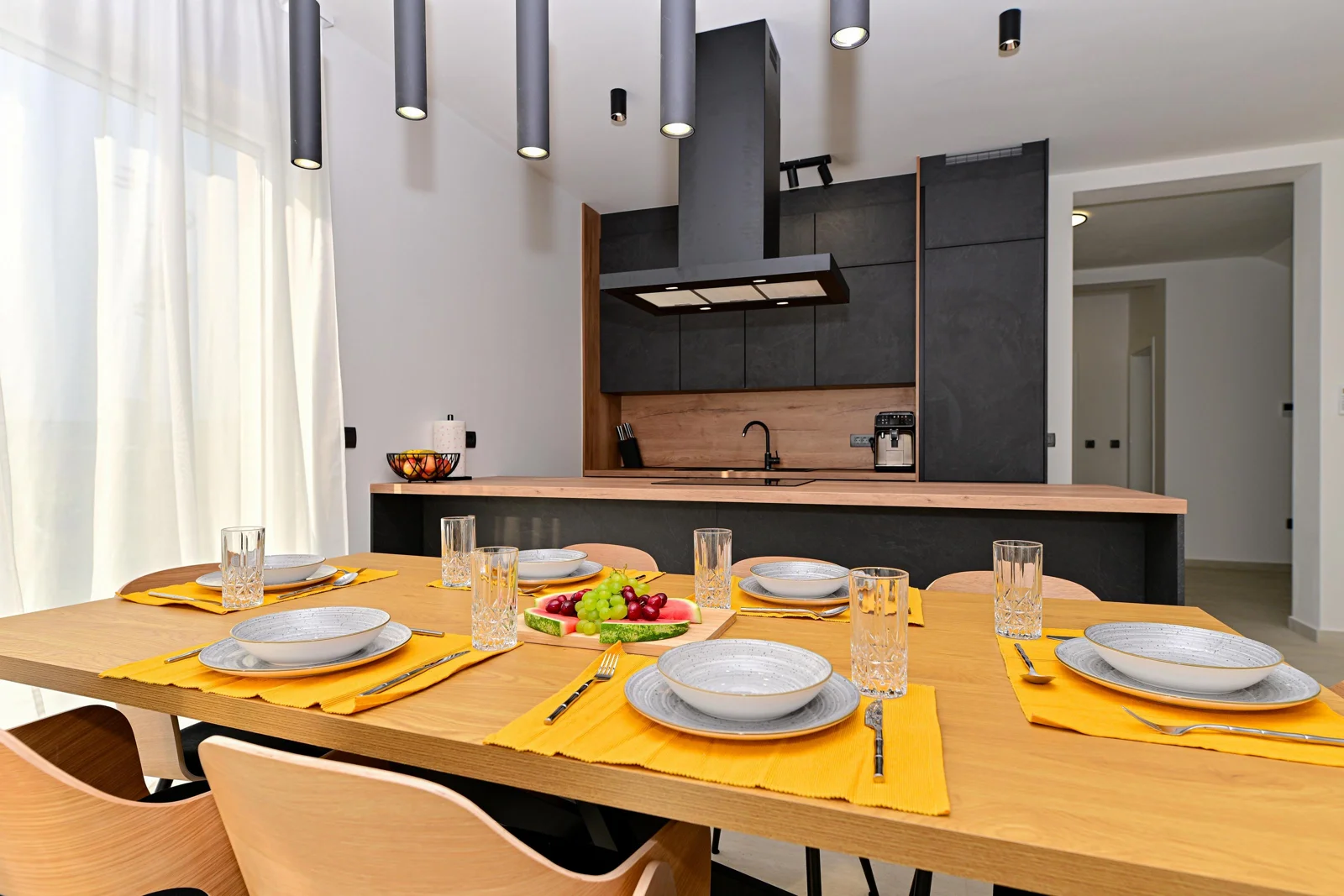 Kitchen and dining area